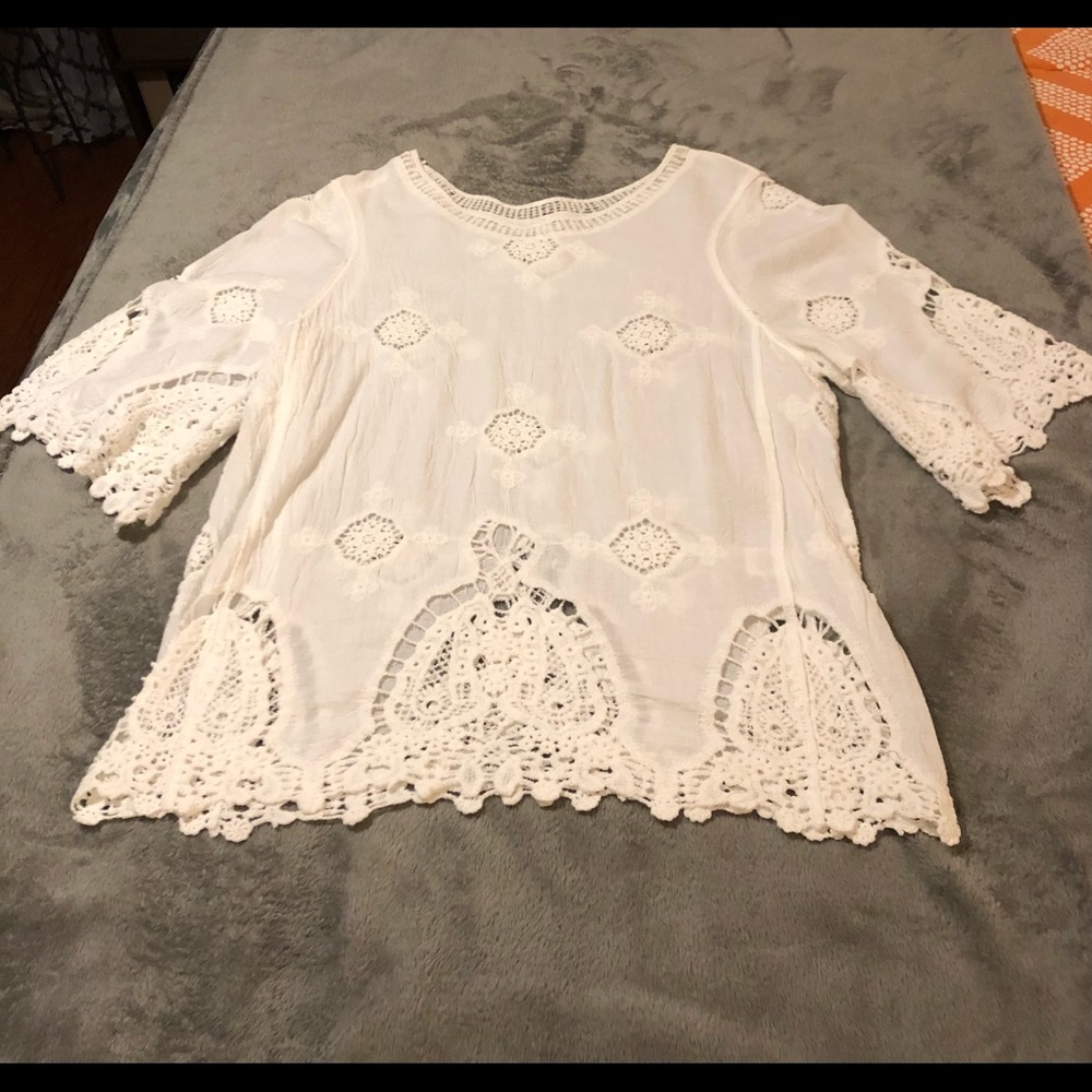 Lapis white blouse, Size Small